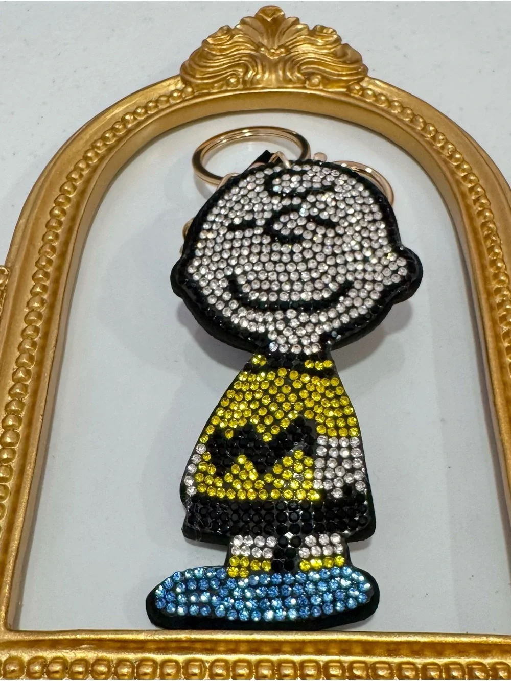 New Crystal-Embellished Charlie Brown Keychain